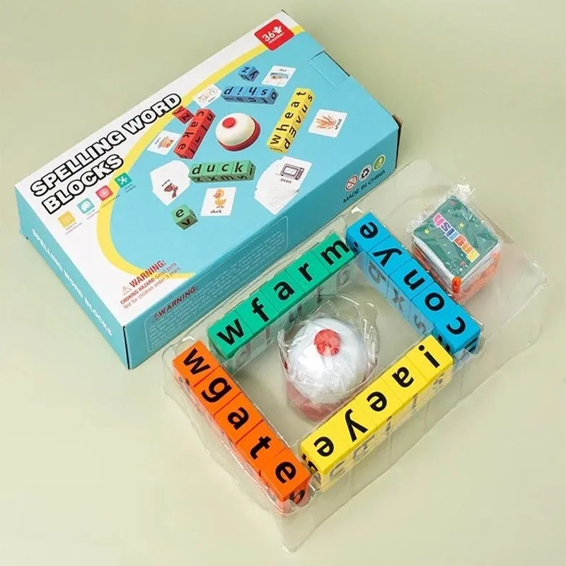 Interesting word competition, letter and English letter matching game, colorful block puzzle, children's interactive puzzle toys thumbnail 4