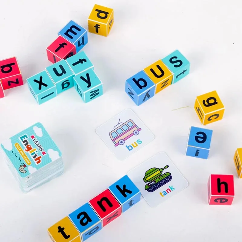 Interesting word competition, letter and English letter matching game, colorful block puzzle, children's interactive puzzle toys thumbnail 9