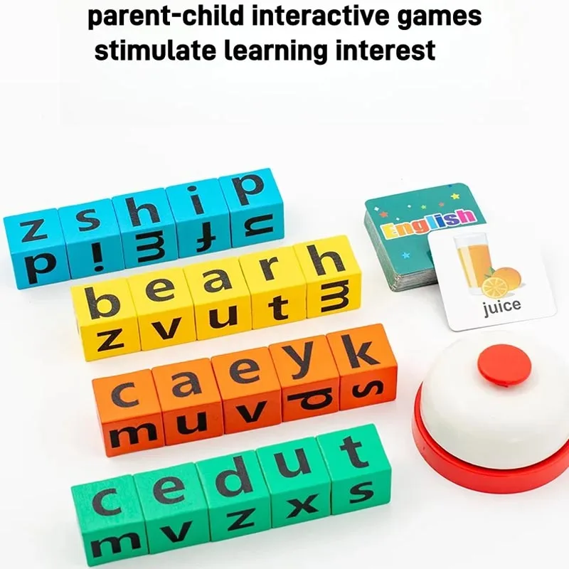 Interesting word competition, letter and English letter matching game, colorful block puzzle, children's interactive puzzle toys thumbnail 11