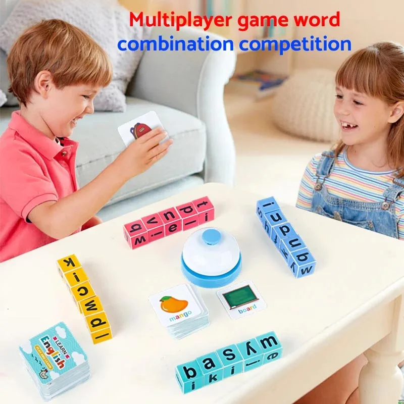 Interesting word competition, letter and English letter matching game, colorful block puzzle, children's interactive puzzle toys specification 1