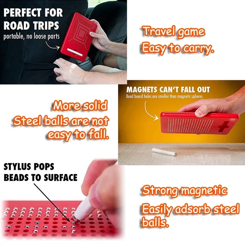 Kids Magnetic Steel Ball Drawing Board thumbnail 2