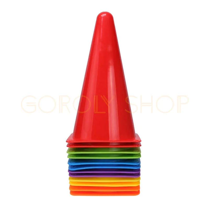 29cm Football Training Cone Buckets – Soccer Obstacle Markers for Agility & Practice