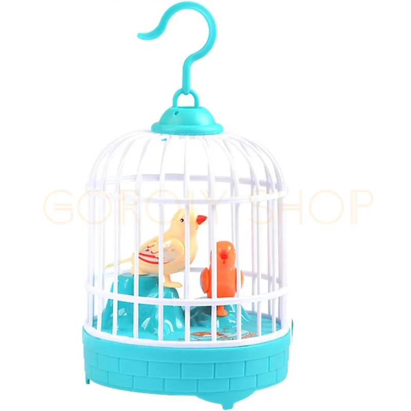Children's Bird Cage Toys Electric Talking Birds Move Sing