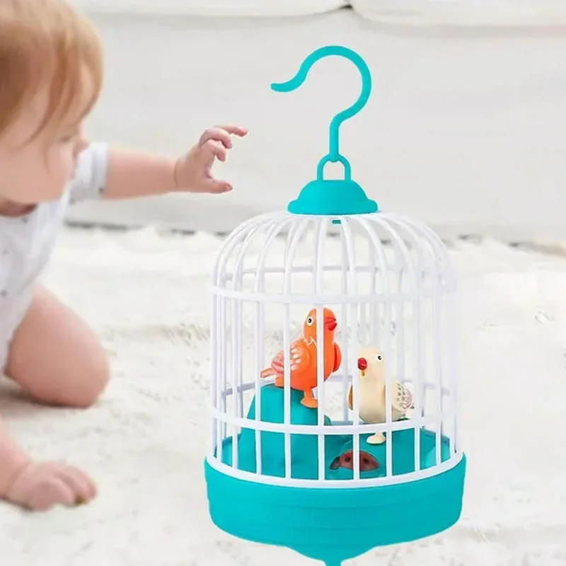 Children's Bird Cage Toys Electric Talking Birds Move Sing thumbnail 7