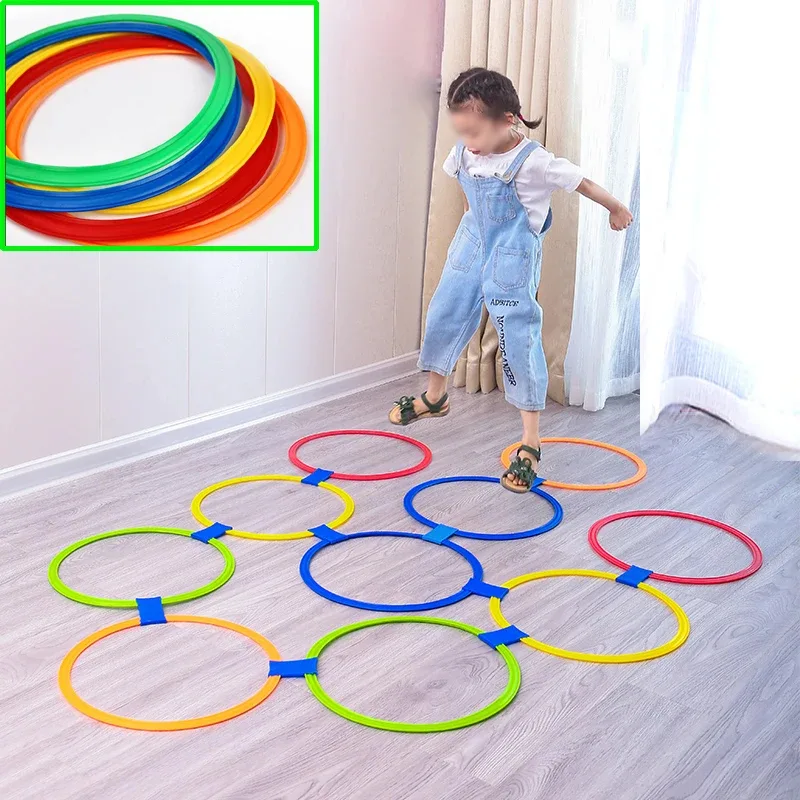 Training Sport Toys Lattice Jump Ring Set | Kids Agility Exercise & Coordination Training Equipment thumbnail 2