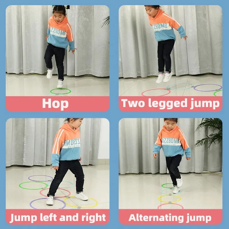 Training Sport Toys Lattice Jump Ring Set | Kids Agility Exercise & Coordination Training Equipment thumbnail 4