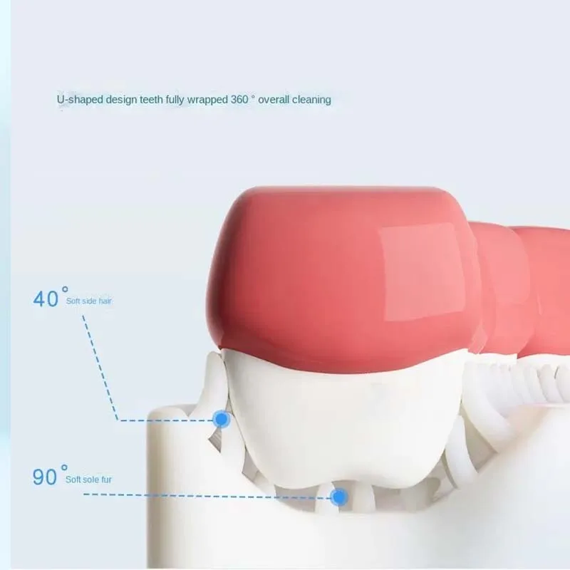 U Shaped Toothbrush for Kids | 360° Silicone Automatic Toothbrush for Children thumbnail 3