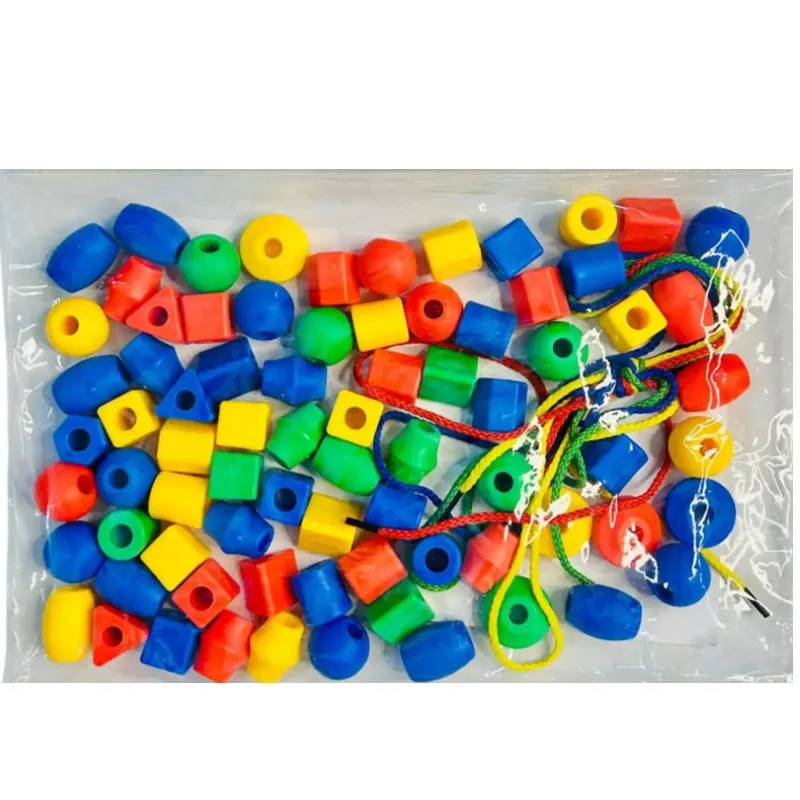 oddler Lacing Beads Toy | Montessori Threading & Fine Motor Skills Learning Game thumbnail 2