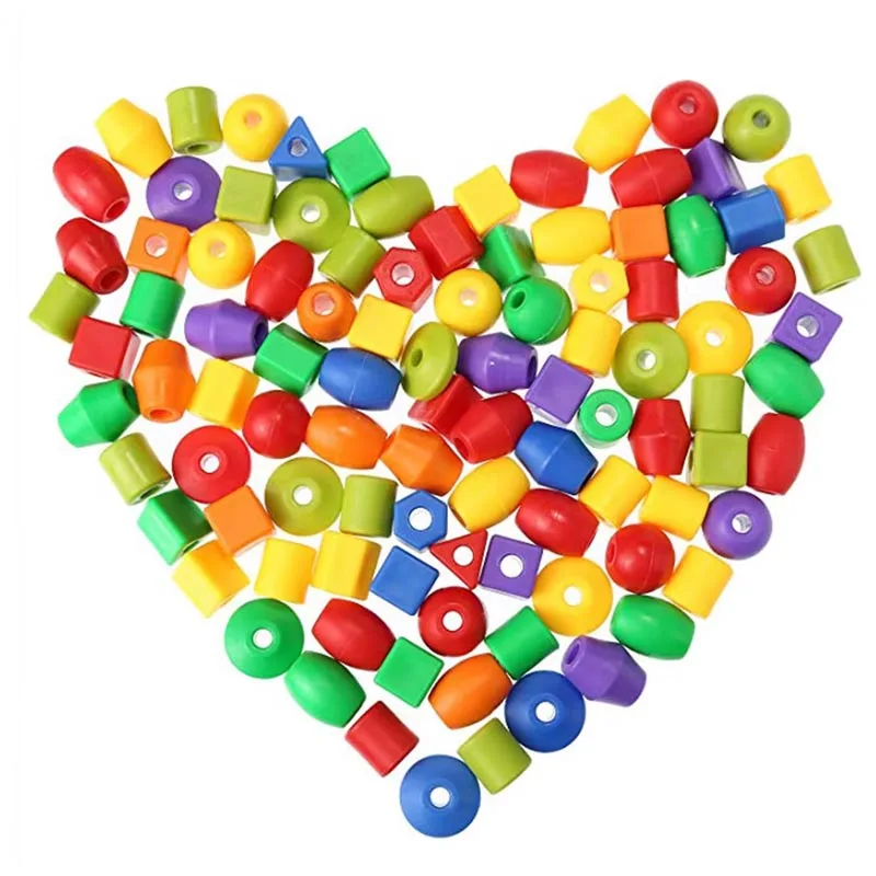 oddler Lacing Beads Toy | Montessori Threading & Fine Motor Skills Learning Game thumbnail 3