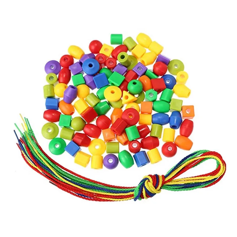 oddler Lacing Beads Toy | Montessori Threading & Fine Motor Skills Learning Game thumbnail 5