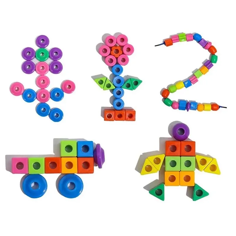 oddler Lacing Beads Toy | Montessori Threading & Fine Motor Skills Learning Game thumbnail 6