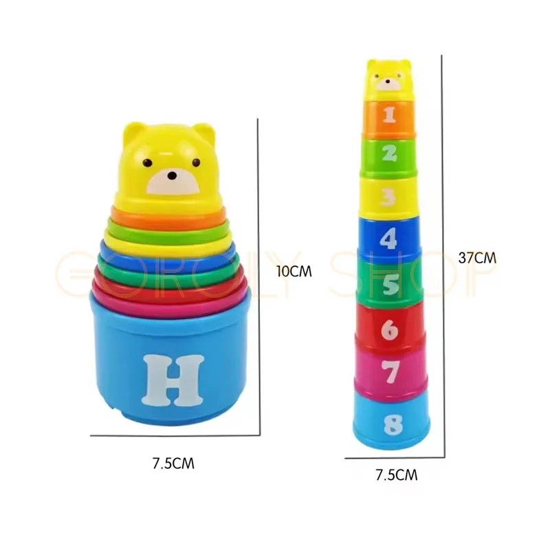 Fold Cup Toy for Kids | Stacking & Nesting Cups Montessori Educational Toy thumbnail 2