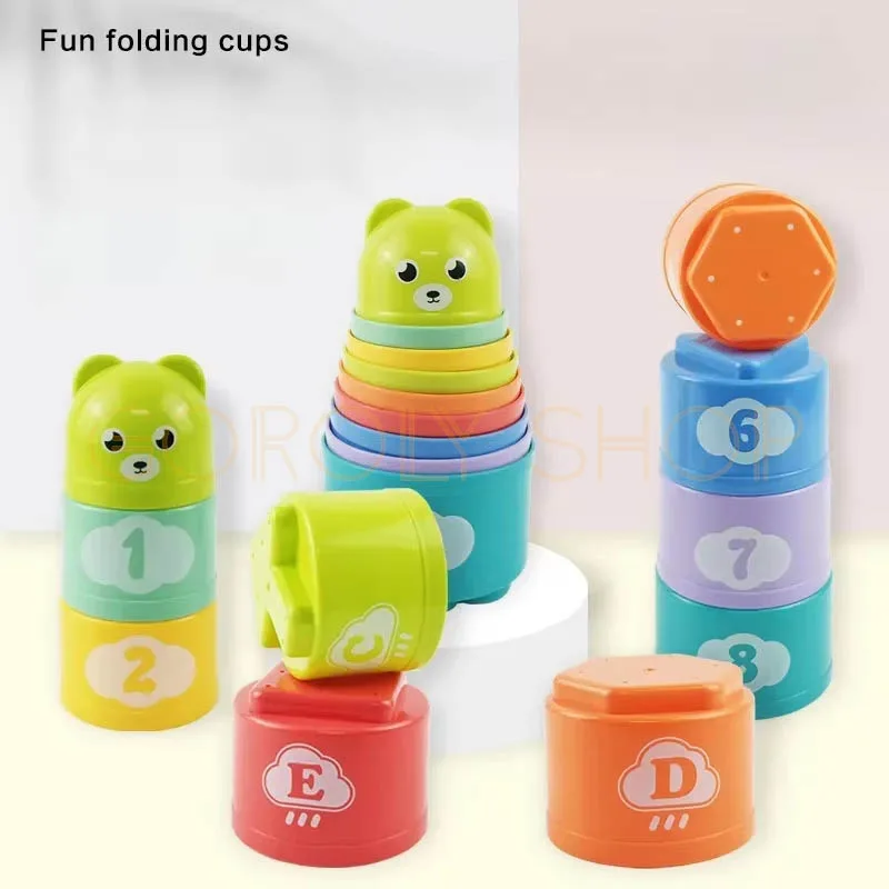 Fold Cup Toy for Kids | Stacking & Nesting Cups Montessori Educational Toy thumbnail 5