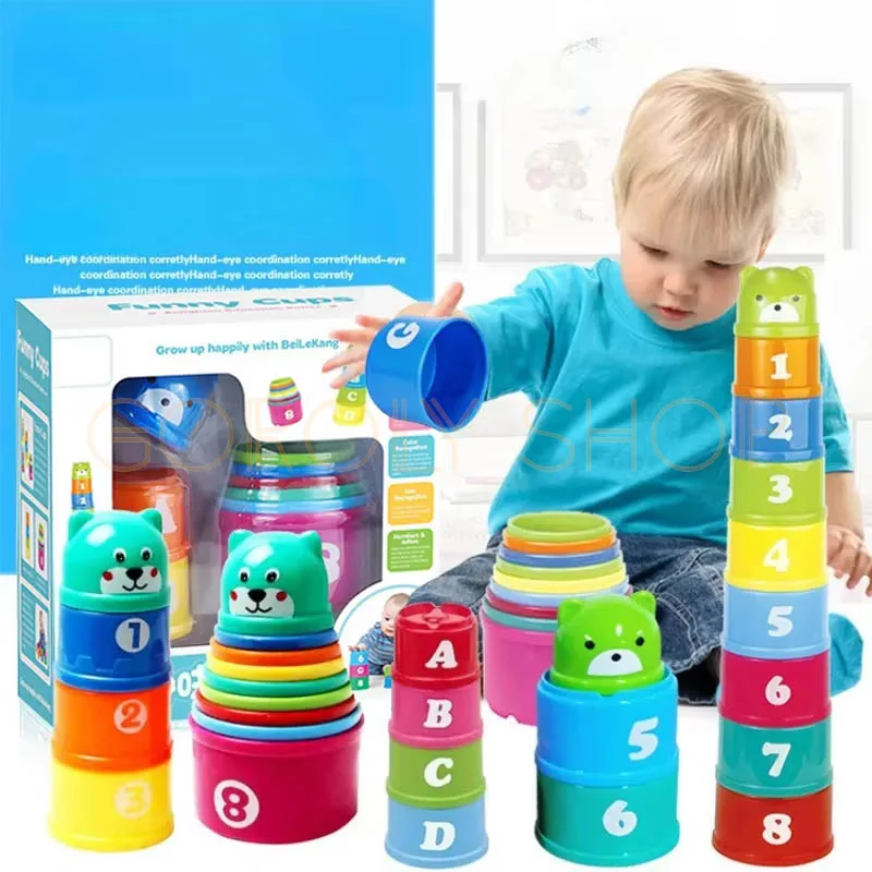 Fold Cup Toy for Kids | Stacking & Nesting Cups Montessori Educational Toy thumbnail 6