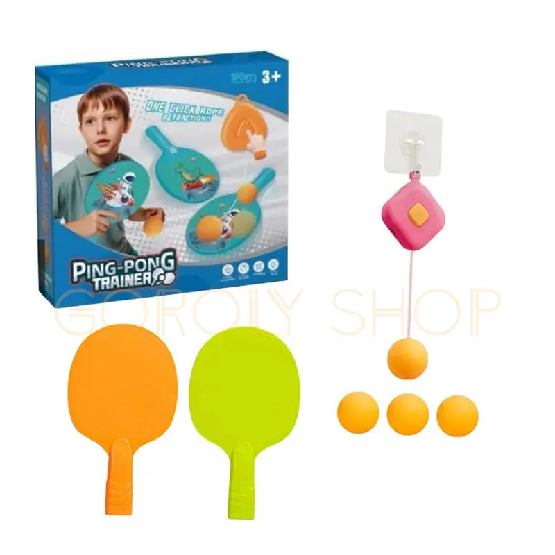 Kids Ping Pong Trainer Set | Indoor & Outdoor Table Tennis Game Toy for Children thumbnail 3