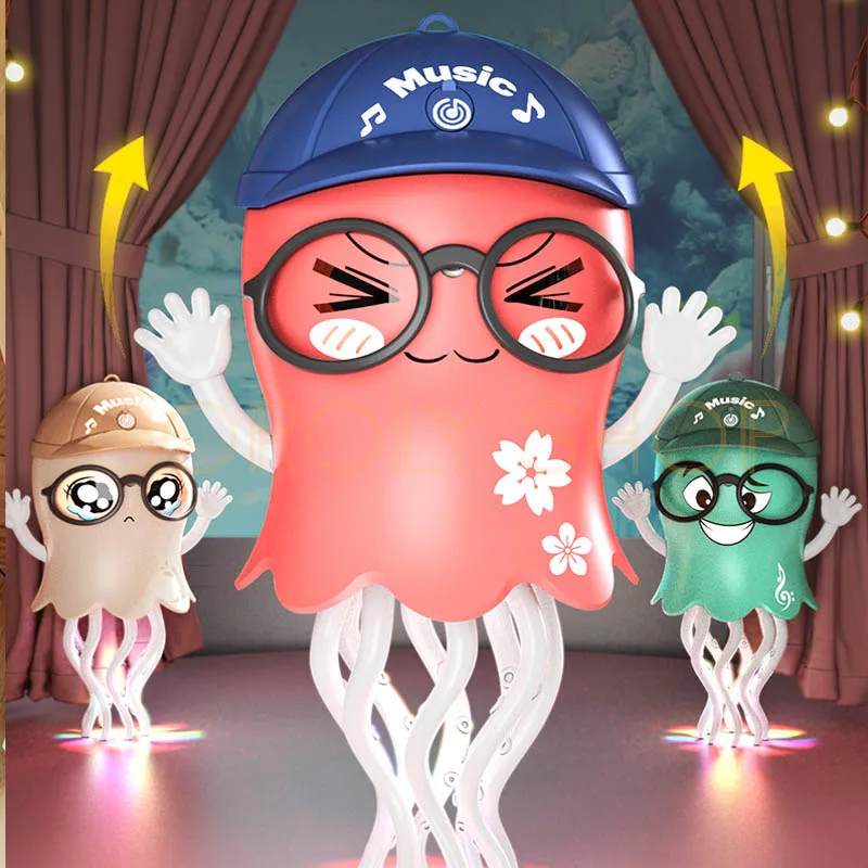 Dancing Musical Jellyfish Toy | Light-Up Moving Sea Animal Toy for Kids thumbnail 4