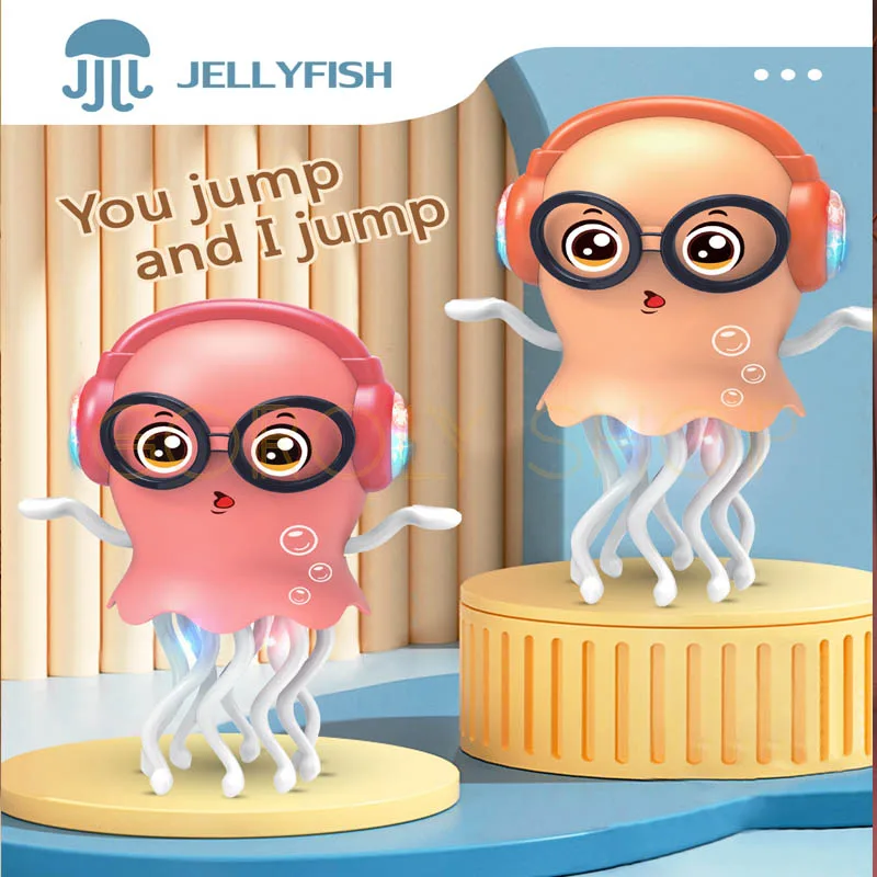 Dancing Musical Jellyfish Toy | Light-Up Moving Sea Animal Toy for Kids thumbnail 5