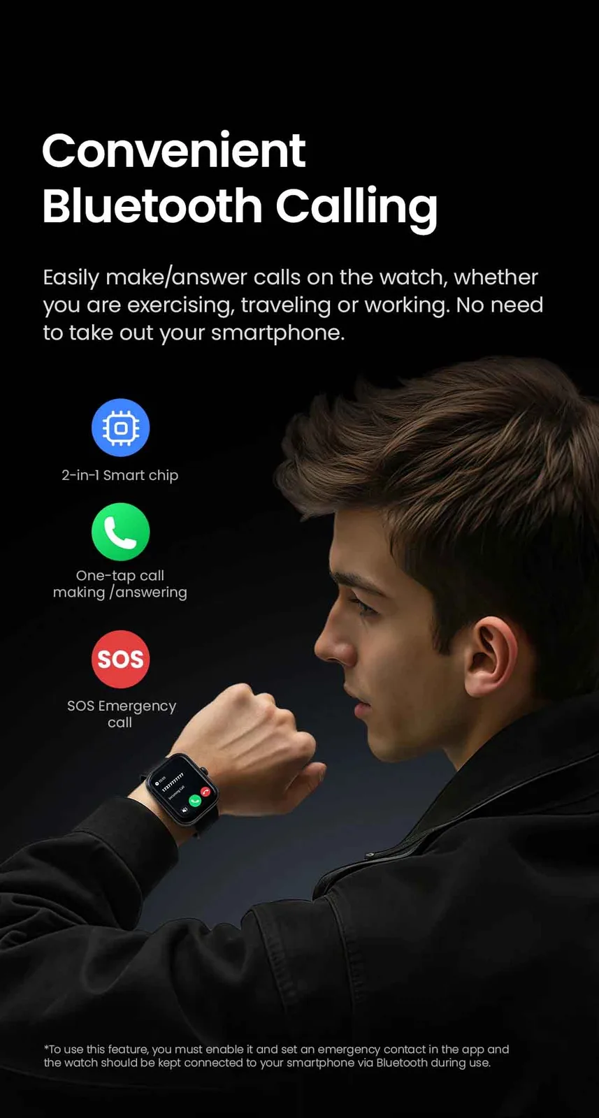 Haylou Watch 4 Smart Watch | GPS Bluetooth Calling Fitness Tracker specification 1