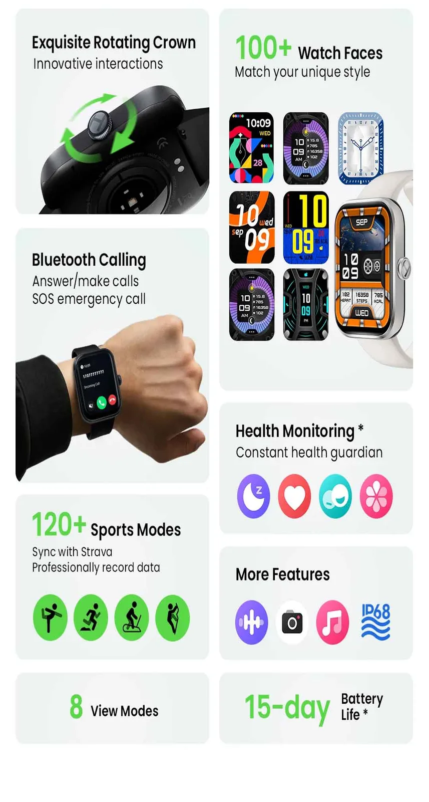 Haylou Watch 4 Smart Watch | GPS Bluetooth Calling Fitness Tracker specification 6