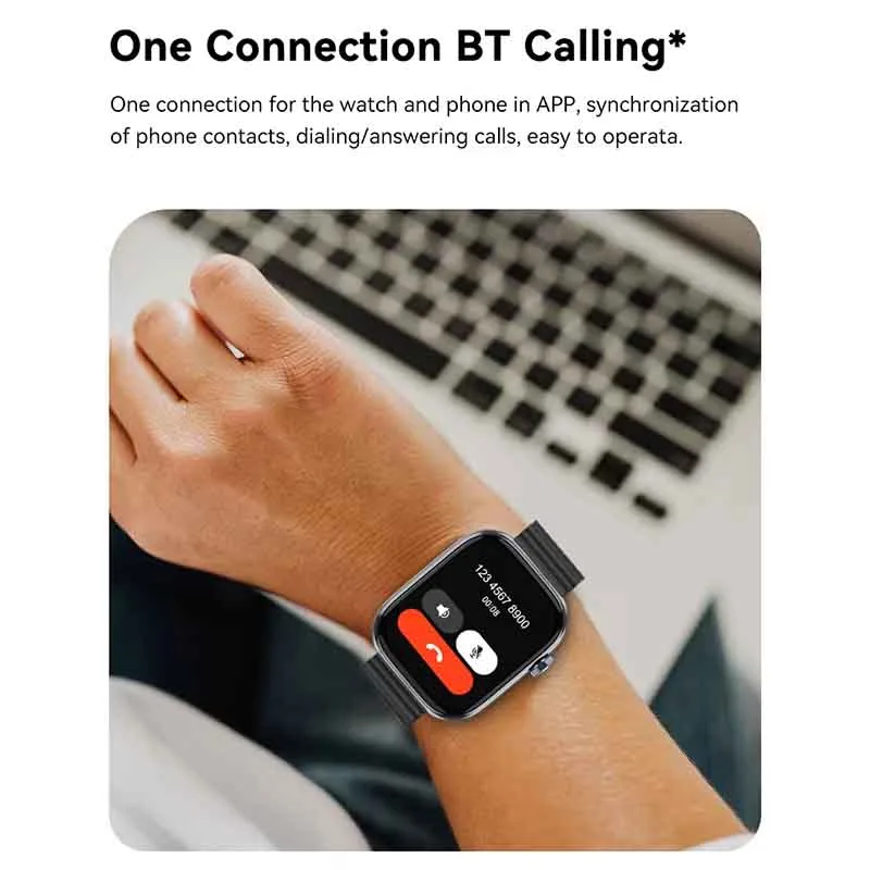 IMIKI ST2 Bluetooth Calling Smartwatch | 1.96” Display Fitness Tracker thumbnail 8