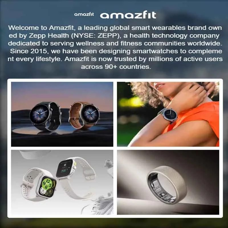 Amazfit Active & Amazfit Bip 5 Unity Smartwatch | Bluetooth Calling Fitness Tracker thumbnail 2