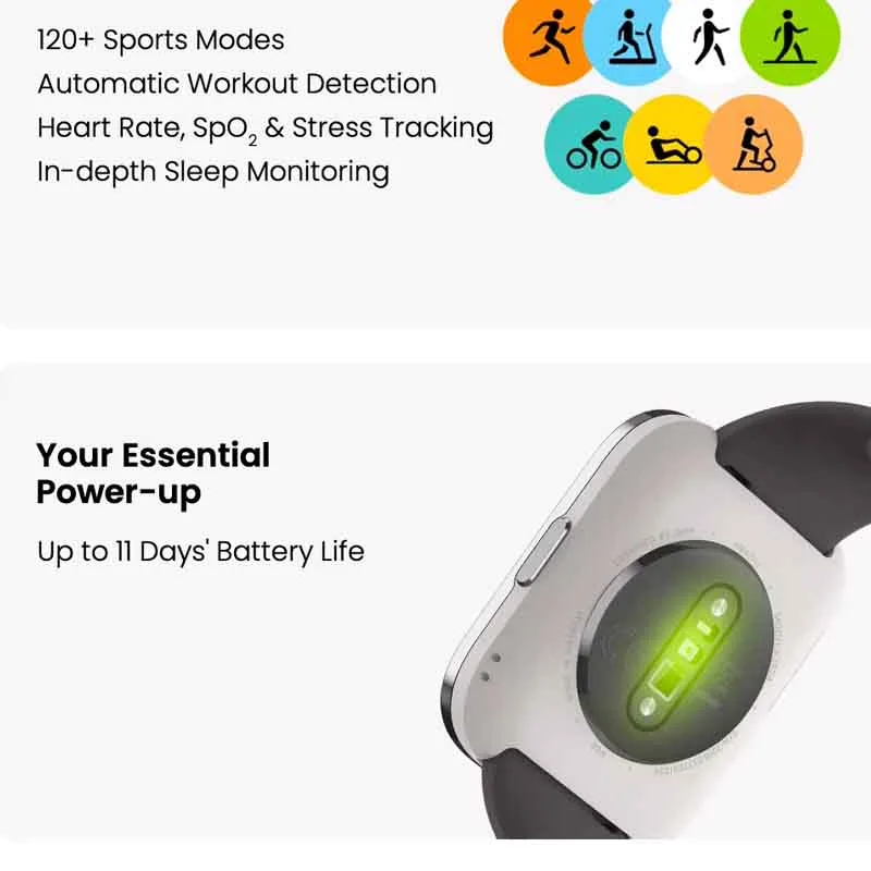 Amazfit Active & Amazfit Bip 5 Unity Smartwatch | Bluetooth Calling Fitness Tracker thumbnail 6