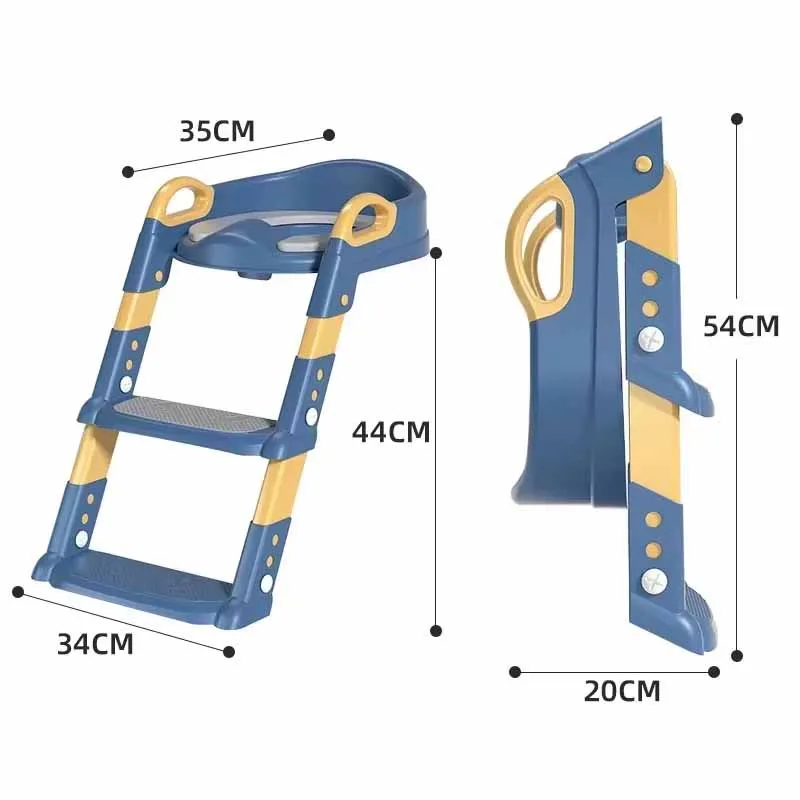 Adjustable toddler potty training seat with a built-in step ladder thumbnail 2
