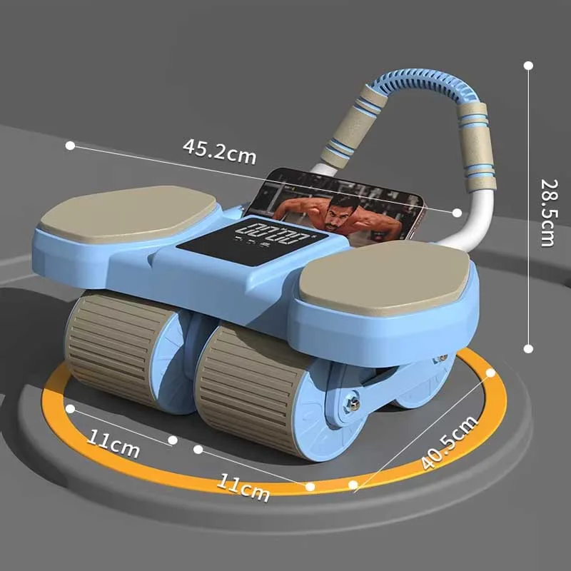  4-Wheel Smart Ab Roller Trainer. thumbnail 4