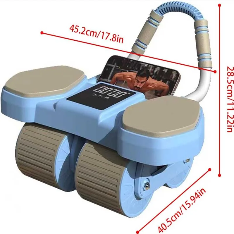  4-Wheel Smart Ab Roller Trainer. specification 1