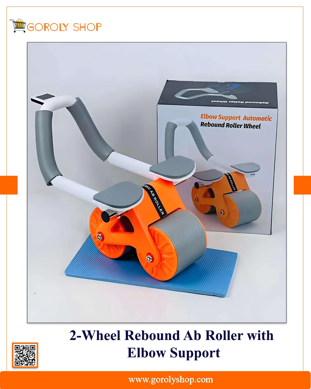 Dual Wheel Abdominal Exercise Roller Non-slip Stable Fitness Equipment specification 1