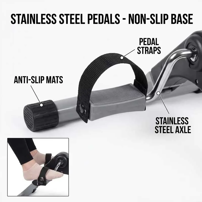 Folding Mini Pedal Bike Exerciser For Rehabilitation Arm Leg Cycling Exerciser thumbnail 8