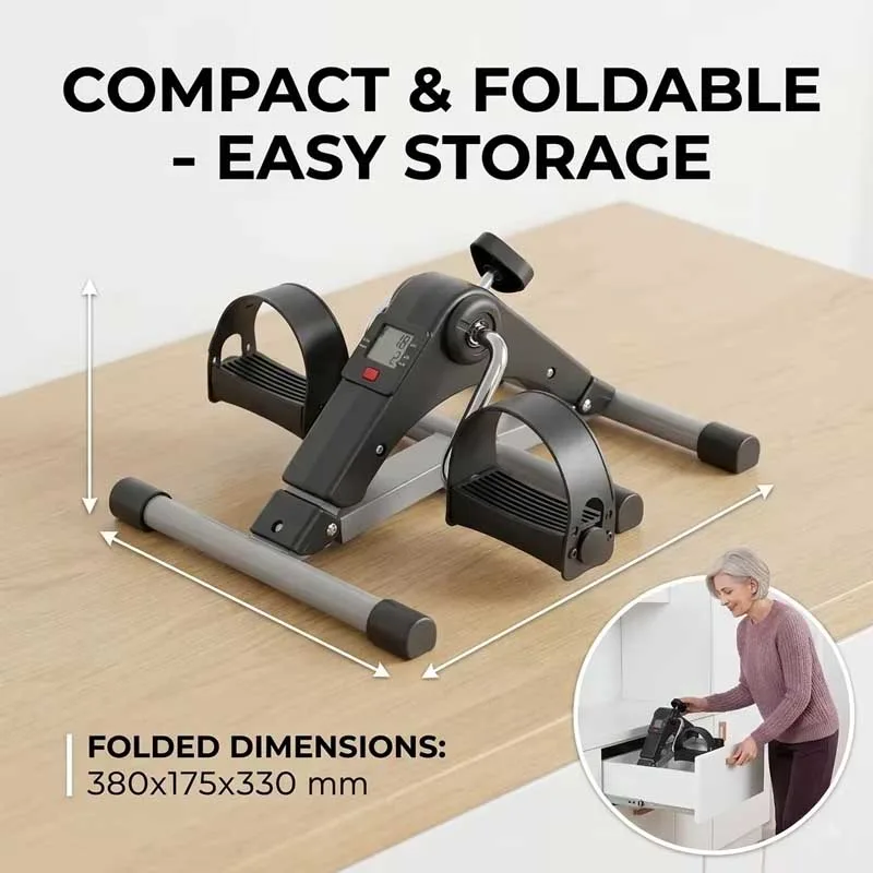 Folding Mini Pedal Bike Exerciser For Rehabilitation Arm Leg Cycling Exerciser thumbnail 9